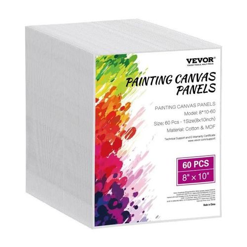 Toile À Peindre-Vevor-Lot De 60-203x254 Mm-Pour La Peinture Pour Croquis, Peinture Acrylique Et À L'huile, Aquarelle