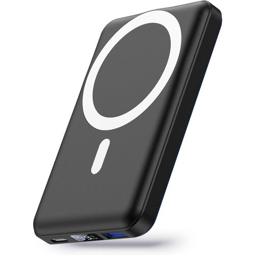 Batterie Externe Magsafe, 10000mah Power Bank Magnétique Charge Rapide 22.5w Avec Usb-C Écran Led Mag-Safe Chargeur Portable Compatible Pour Iphone16/15/14/13/12/Pro/Pro Max(Noir)