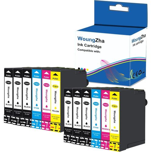 Teng 12X 18XL Cartouches d'encre Compatible Epson 18 18XL pour Epson Expression Home XP-205 XP-212 XP-215 XP-225 XP-302 XP-305 XP-312 XP-315 XP-322 XP-325 XP-402 XP-405