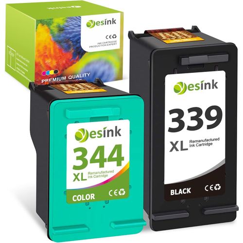 339 344 339 XL 344 XL Remplacement pour HP 339 344 339 XL 344 XL pour DeskJet 5490 OfficeJet Pro K7103 ; PhotoSmart 2570 2710xi 8000 PhotoSmart Pro B8330 PSC 2305 (1 Noir 1 1 couleur)