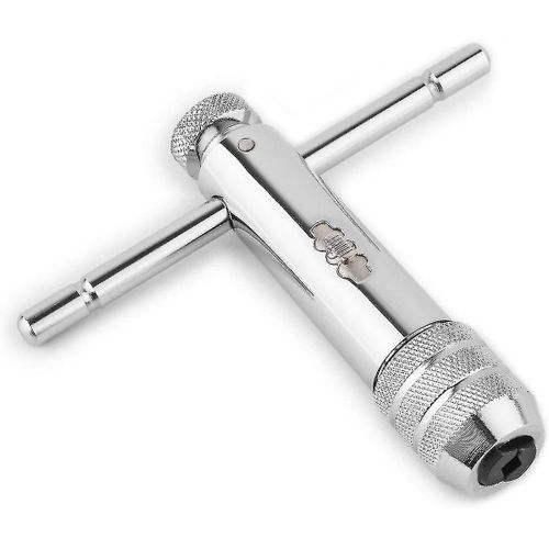 Support de robinet à cliquet et poignée réglable M5 M12 Clé à filetage de machine à main Vis à cliquet T-tapping Fileté Outil de tapotement métrique