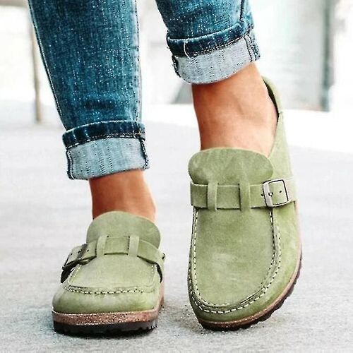 Femmes Casual Comfy Clogs Suede Slip On Sandals Summer Home Office Chaussures