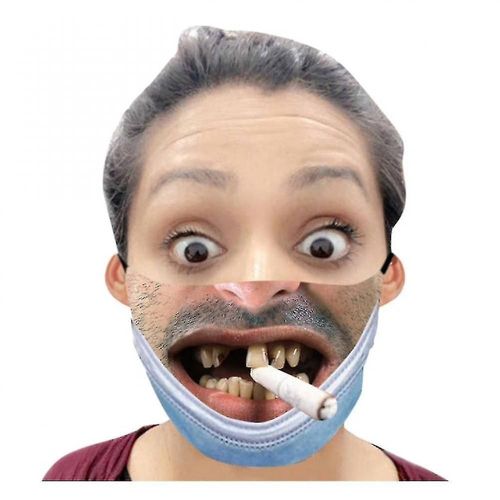 1pc Unisexe Masques Drôle Adulte Imprimé Extérieur Mascarillas Anime Halloween Cosplay