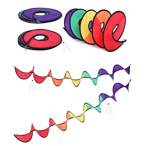 Camping Curlie Wind Spinner Rotation Automatiquement Twister Suspendu Décoration En Plein Air pour Drapeau En Plein Air Bannière Fun