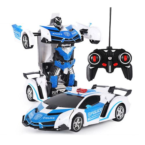 Jouets de voiture de transformateur de voiture de robot de télécommande pour enfants Jouet de voiture de puzzle anti-chute pour enfants garçon fille