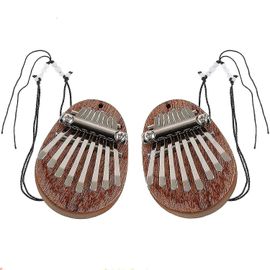 2pcs Kalimba Pouce Piano 8 Touches Mini Pouce Piano Doigt Piano Mini Kalimba Pouce Piano Pour Enfant Adulte-Ce