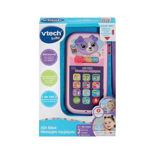 Vtech Baby Allo Bebe Messages Magiques Rose