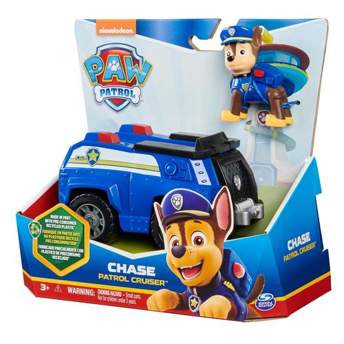 La Pat' Patrouille Vehicule + Figurine Chase La Pat' Patrouille