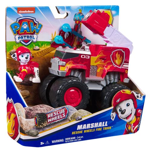 La Pat' Patrouille Véhicule + Figurine Rescue Wheels Marcus La Pat' Patrouille