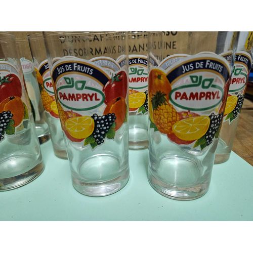 7 Verres Pampryl 25 Ml