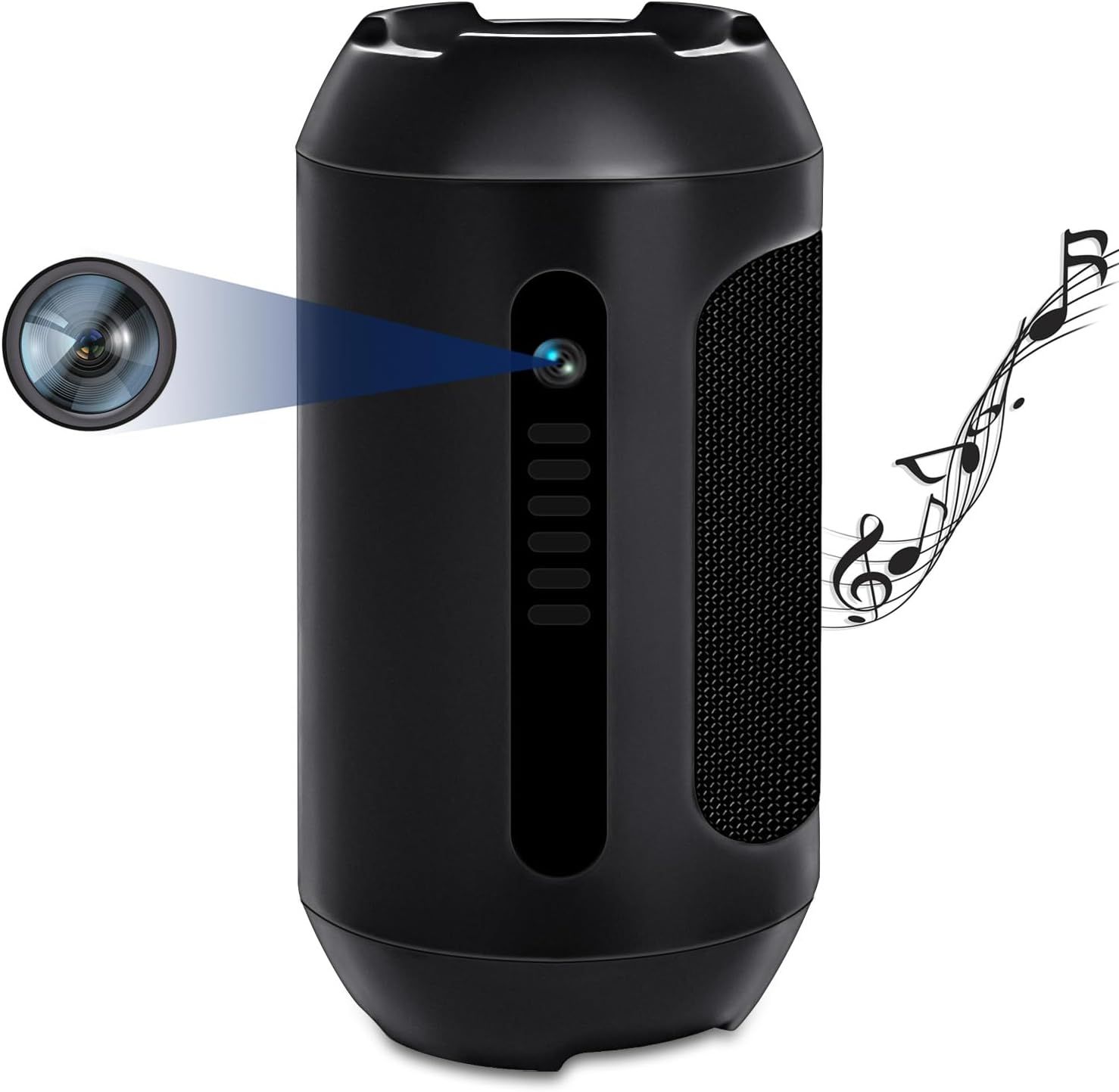 Caméra Espion Enceinte Portable, Caméra Cachée 1080P Avec Enregistrement Vidéo Et Audio, Détection De Mouvement, Vision Nocturne, 15 Heures D'Autonomie, 128 Gb[X1567]