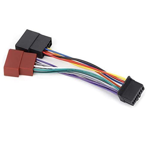 Cable Adaptateur Iso Autoradio Jvc,Harnais De Fil De Radio Stéréo De Voiture O Port 16 Broches Vers Mini Câble De Câblage De Pr Iso 8 Broches Le Faisceau De Câbles Radio Convient Pour Pionee[X915]