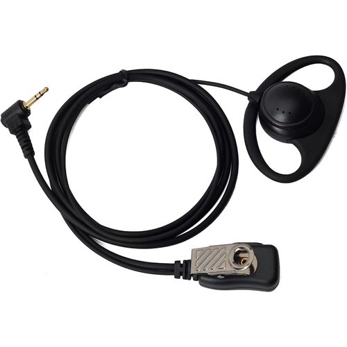 1 Paire D'Écouteurs De Sécurité 2,5 Mm En Forme De D Avec Microphone Pour Motorola Talkabout Tlkr T61 T62 T80 T81 T82 T92 Cobra Radio[X580]