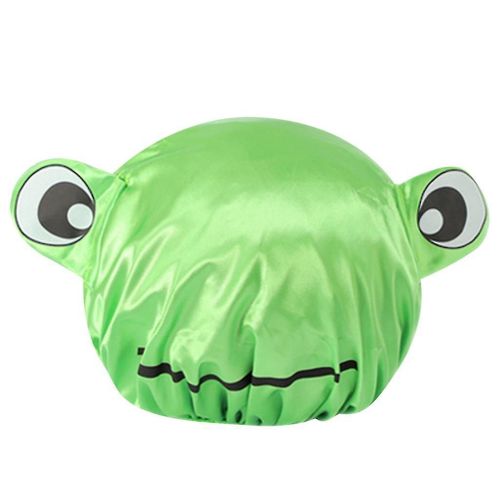 Double Couche Enfants Dessin Animé Imperméable Bonnet De Douche Mignonne Bonnet De Bain Pour Bébé 