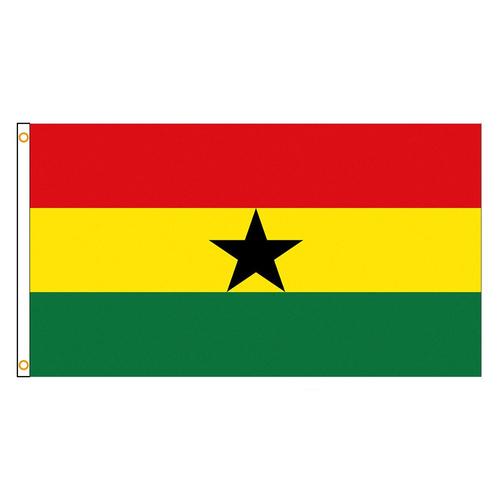90x150 Cm Drapeau De La République Du Ghana, Gha Gh, 90x150cm Drapeau Haute Qualité ""Nipseyteko""