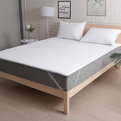 Protège-matelas imperméable 90 x 200 cm surmatelas respirant, anti-acariens