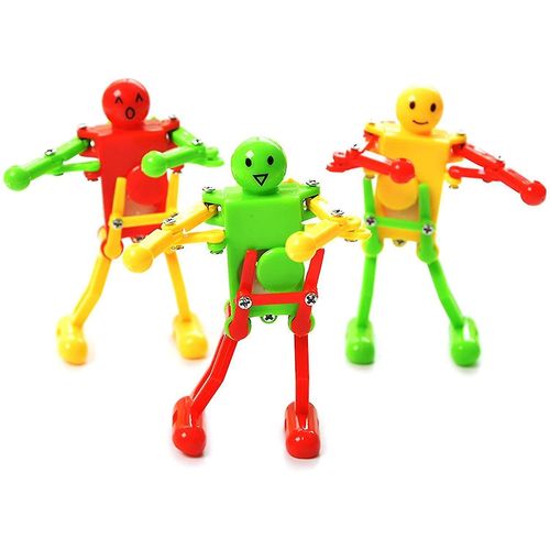 3pcs Enroulez Danse Robot Marche Robot Jouet Drôle Horlogerie Danseur Enfants Cadeaux