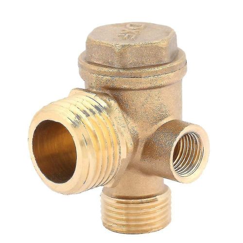 Clapet anti-retour, compresseur d¿air en laiton à 3 ports clapet anti-retour compresseur d¿air mâle filetage de tuyau outil de raccordement, 20 16 10mm