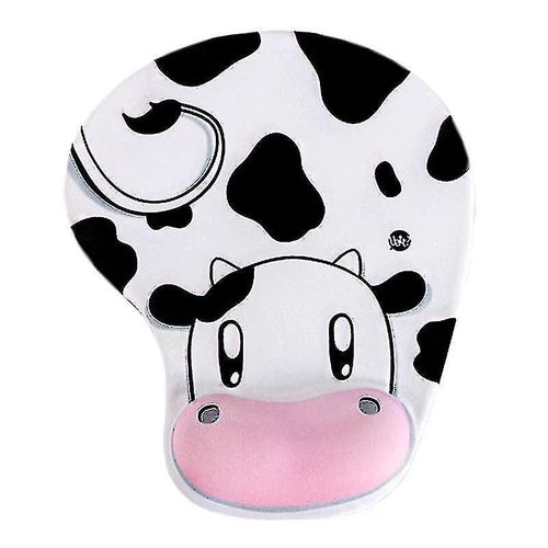 Tapis de souris Vache Mousse à mémoire de forme antidérapante Confort Poignet Support Souris