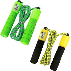 Corde À Sauter Pour Enfants, Corde À Sauter 2 Pièces Avec Compteur Et Poignées Confortables, Saut Réglable