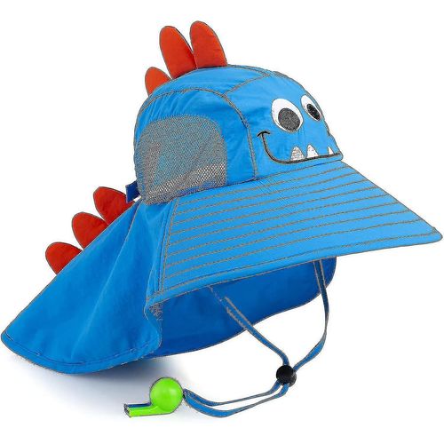 Chapeau De Soleil Pour Enfants, Upf 50+ Chapeau De Protection De Fille À Large Bord Chapeaux De Plage Avec Mentonnière Réglable En Maille