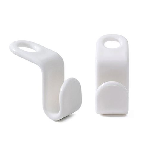 10pcs Vêtements Cintre Connecteur Crochets Plastique Cintres Blanc
