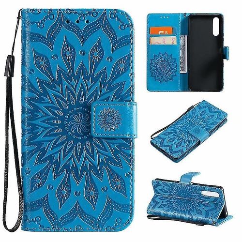 Coque Sony Xperia L1 Housse En Pu Pochette Portefeuille Cuir Coque Protection Etui Flip Cover Clapet Complet Coque A Rabat 3d Mandala Motif Portable H
