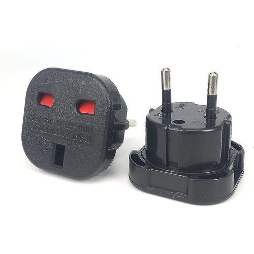 2 Pack UK vers EU Plug Adapter avec obturateur de sécurité 16A Travel Converter European Schuko To Standard UK Outlet Power Adapter Euro Italie Grèce Allemagne Fr