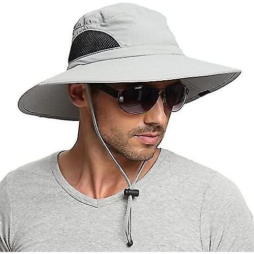 Sun Hat Imperméable À L¿Eau Wide Brim Bucket Hat Pliable Boonie Hat Pour La Pêche Randonnée Jardin Plage Armygreen