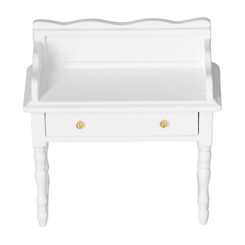 1 :12 Maison De Poupée Bureau Vif En Bois Miniature Maison De Poupée Table Meubles Décoration Pour Les Enfants 3-6 Ans