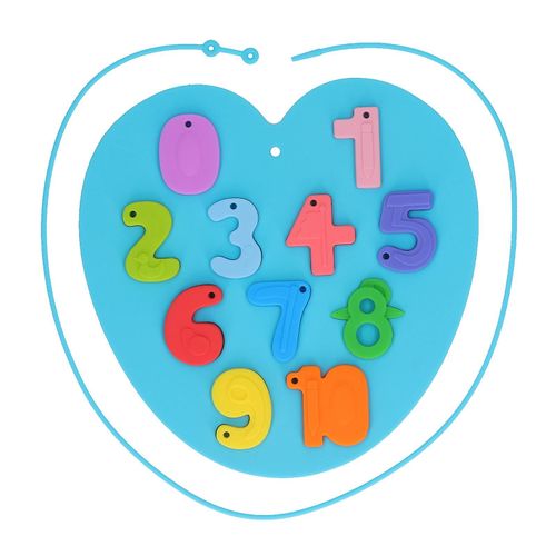 Learning Number Board Toy Educational Silicone Number Puzzle Board Pour Enfants Préscolaire