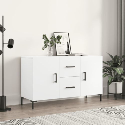Vidaxl Buffet Blanc 100x36x60 Cm Bois D'ingénierie
