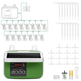 Kits D'irrigation Goutte à Goutte Automatique Solaire avec Minuterie,Sortie 3W,Système