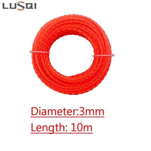 Corde spirale en nylon pour débroussailleuse, accessoire pour tête de tondeuse à gazon-3mm 10m