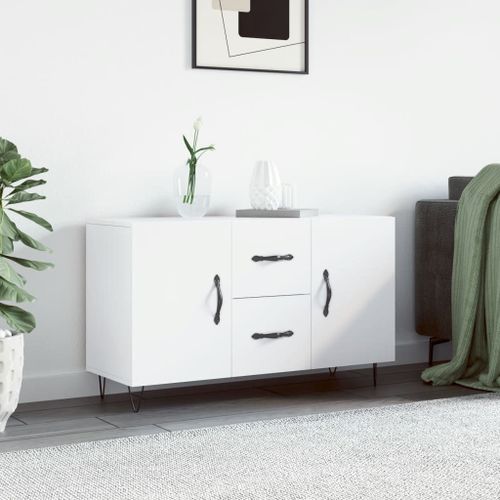 Vidaxl Buffet Blanc 100x36x60 Cm Bois D'ingénierie