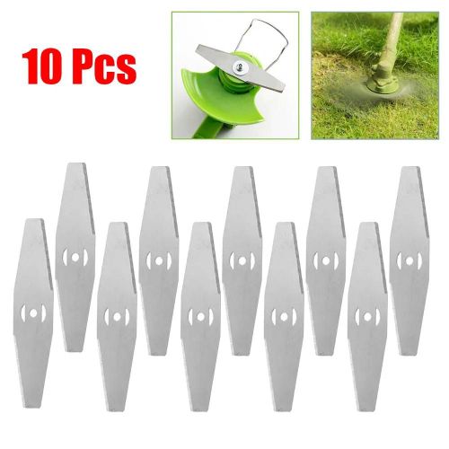 Lame de coupe gazon en métal, tête de débroussailleuse, outils électriques de jardin, pièces de tondeuse à gazon, accessoires, 10 pièces-10inch 1pc Parts 10