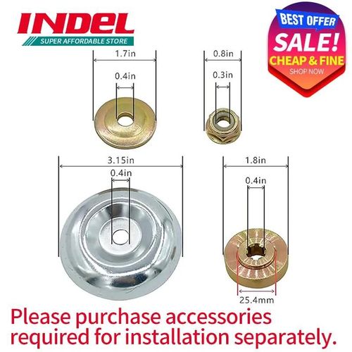 INDEL 10 pouces tondeuse à gazon lame alliage débroussailleuse disque coupe gazon lame de scie tondeuse électrique pièces outils de jardin-Pressure plate parts