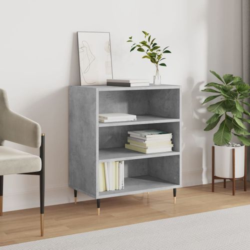 Vidaxl Buffet Gris Béton 57x35x70 Cm Bois D'ingénierie
