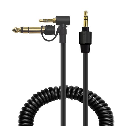 Câble audio auxiliaire de rechange pour casque Monster Beats by Dr Dre Solo Pro Detox Edition 3,5 mm vers 3,5 mm/6,5 mm (noir, 1,8 à 3 m)