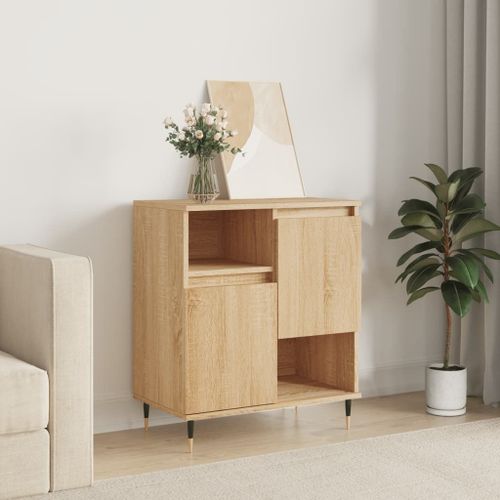 Vidaxl Buffet Chêne Sonoma 60x35x70 Cm Bois D'ingénierie
