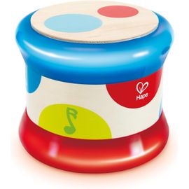 Tambour Bébé En Bois Qui Roule - Tambourin Pour Bébé En Bois Coloré - Instrument De Musique Découverte Du Rythme Et Des Sons - Jeux D'éveil Musical En Bois - Jouets Sensoriels Premier Âge