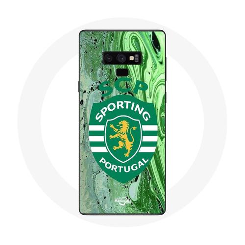 Coque Samsung Galaxy Note 9 Scp Sporting Portugal Fond Vert