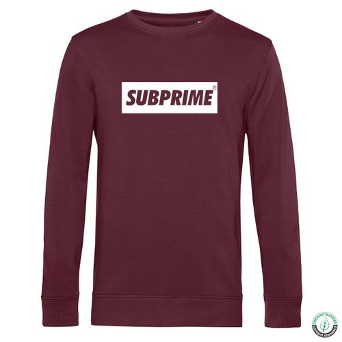 Subprime Sweater Block Burgundy Rouge