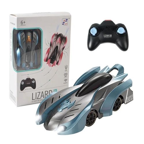 36-27 Bleu - Voiture lectrique RC d'escalade de mur anti-gravit, Voiture de cascade rotative  2.4 degrs, Machine anti-passion, Voitures jouets automatiques avec tlcommande, 360G