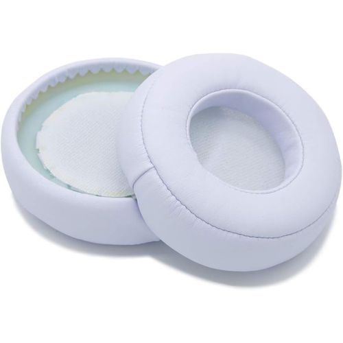 Remplacement Coussinets d'oreille pour Monster Beats by Dr. Dre Pro Detox Casque par - Memory Foam et Protein PU Coussinets Casque - Coussinets de Rechange ¿ Blanc