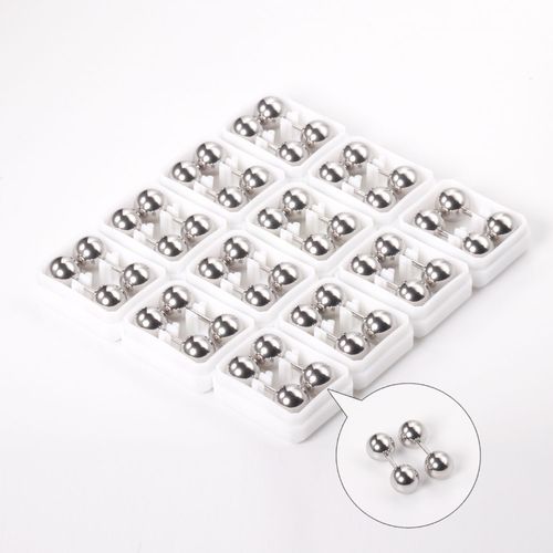 Boucles D'oreilles Rondes En Acier Titane Plaqué Or 18k, 12 À 8mm, Paquet De Clips D'oreille, Bijoux De Perçage Pour Femmes