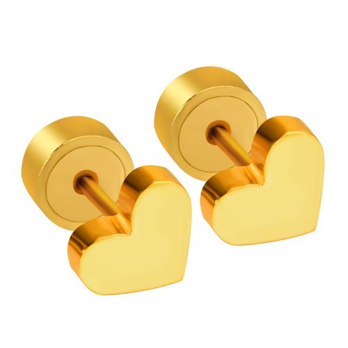 Boucles D'oreilles Piercing Étanches En Acier Inoxydable Plaqué Or Étoile, Goujon Boule, Petit Coeur, Croix, Vente En Gros, Bijoux