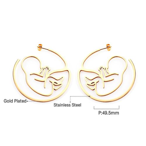 Boucles D'oreilles Chic Coussins Love, Huggie Drops, Acier, No Fade Dangle Cowcles, Round Hoops, Tarjuvenfree Chimjewelry, Mother Gifts Generator
