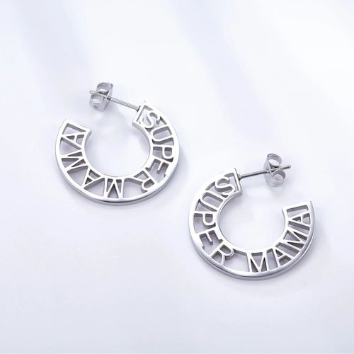 Boucles D'oreilles Chic Coussins Love, Huggie Drops, Acier, No Fade Dangle Cowcles, Round Hoops, Tarjuvenfree Chimjewelry, Mother Gifts Generator