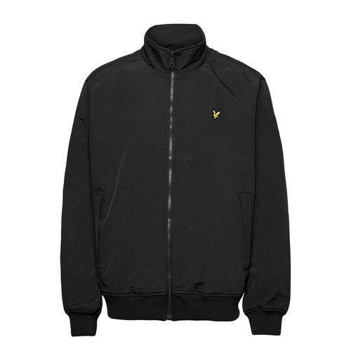 Lyle & Scott Fleece Lined Funnel Jacket Noir